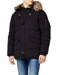 Schott NYC Ontario Parka Doudoune à Capuche Mixte - Veste Hiver Chaud Et Stylée