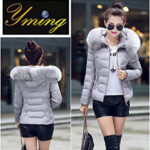 YMING Femme Manteau d’hiver Jacket Court Veste à Capuche Fourrure Chaud Doudoune Parka Veston,XXS-L 18 YMING Femme Manteau d’hiver Jacket Court Veste à Capuche Fourrure Chaud Doudoune Parka Veston,XXS-L 18