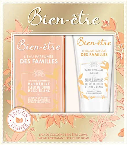 Bien-être Coffret l’Eau Parfumée des Familles Eau de Cologne Spray 75 ml + Baume Hydradant 100 ml 3 Bien-être Coffret l'Eau Parfumée des Familles Eau de Cologne Spray 75 ml + Baume Hydradant 100 ml