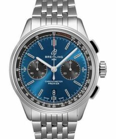 Breitling Premier AB0118A61C1A1 Montre chronographe 42 Cadran Bleu pour Homme