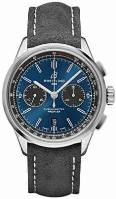 Breitling Premier B01 Montre chronographe 42 Cadran Bleu AB0118A61C1X4