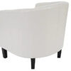 Fauteuil Newport T379, Fauteuil de Salon/Club, Similicuir ~ Blanc