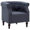 Festnight Fauteuil en Tissu Bois Fauteuil de Salon Chaise Bureau Chaise de Salle à Manger Sofa Gris foncé 67 x 60 x 67 cm 9 Festnight Fauteuil en Tissu Bois Fauteuil de Salon Chaise Bureau Chaise de Salle à Manger Sofa Gris foncé 67 x 60 x 67 cm