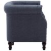 Festnight Fauteuil en Tissu Bois Fauteuil de Salon Chaise Bureau Chaise de Salle à Manger Sofa Gris foncé 67 x 60 x 67 cm 11 Festnight Fauteuil en Tissu Bois Fauteuil de Salon Chaise Bureau Chaise de Salle à Manger Sofa Gris foncé 67 x 60 x 67 cm