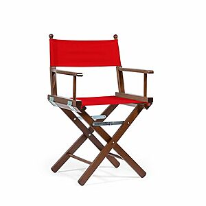 Telami Outlet Pliante en Bois de hêtre en Bois de Teck Directors Chaise fabriqué en Italie – Meubles de Plein air – 52 x 46 x 91,5 cm