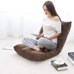COSTWAY Canapé Paresseux Tatami Pliable Chaise de Plancher Coussin de Chaise de Lit Siège de Sol pour Maison, Bureau 105 x 57 x 15 CM 17