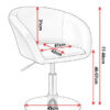 Duhome Fauteuil Club Similicuir Pivotant Réglable en Hauteur 15 Duhome Fauteuil Club Similicuir Pivotant Réglable en Hauteur