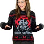 Pull de Noël Moche Homme et Femme Star Wars Dark Vador Merry Sithmas 30 Pull de Noël Moche Homme et Femme Star Wars Dark Vador Merry Sithmas 30
