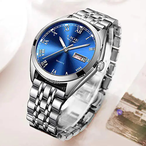 Montre Homme Acier Inoxydable Quartz - Cadran Creux Design élégant - Étanche, Bracelet Métal - FOMIYES