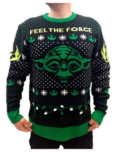 Pull de Noël Star Wars Yoda Homme et Femme Ugly Christmas Sweater