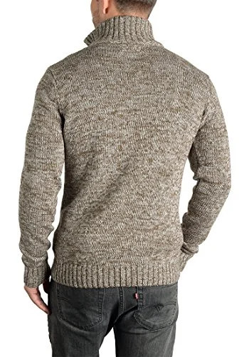 Solid Pankraz Pull En Grosse Maille À Col Camionneur Pull-Over Pour Homme 100% Coton Imprimé 7 Solid Pankraz Pull En Grosse Maille À Col Camionneur Pull-Over Pour Homme 100% Coton Imprimé
