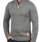 Solid Petro Pull En Grosse Maille À Col Camionneur Pull-Over Pour Homme Avec Col Droit Avec Fermeture Éclair 17 Solid Petro Pull En Grosse Maille À Col Camionneur Pull-Over Pour Homme Avec Col Droit Avec Fermeture Éclair 17
