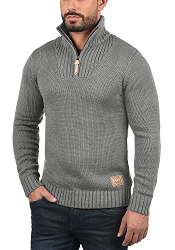 Solid Petro Pull En Grosse Maille À Col Camionneur Pull-Over Pour Homme Avec Col Droit Avec Fermeture Éclair 5 Solid Petro Pull En Grosse Maille À Col Camionneur Pull-Over Pour Homme Avec Col Droit Avec Fermeture Éclair