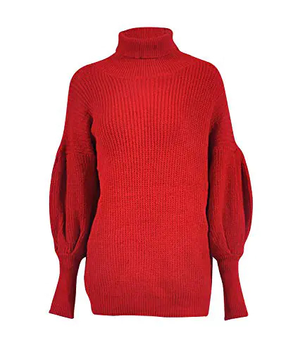 Pull Femme Col Roulé Hiver - Laine Tricotée, Coupe Ample - Chic, Chaud, Parfait Automne/hiver