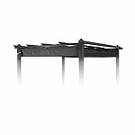 Blumfeldt Pantheon Roof – Toit de pergola, Toit de rechange, Auvent, 3 x 3 m, Résistant aux intempéries, Déperlant, Convient à la pergola Pantheon, Gris 16