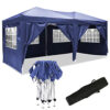 4 Sacs De Lestage Pour Tente Goutime - Noir 45x26cm - Jusqu'à 18kg Chacun - Polyester 600D