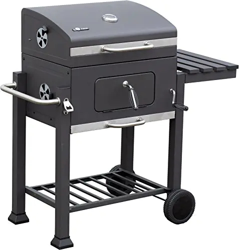 El Fuego® Ontario Barbecue au Charbon de Bois Gris 115 x 107 x 67 cm Grill Gris