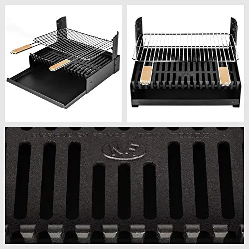 Happy Garden Somagic – Barbecue au Charbon de Bois réglable en 3 hauteurs GRILLOIR – grilloir à Poser 5 Happy Garden Somagic - Barbecue au Charbon de Bois réglable en 3 hauteurs GRILLOIR - grilloir à Poser