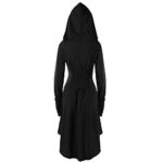 Holywin Costumes Pull Vintage À Capuche À Lacets Cape Longue pour Femmes 18