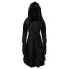 Holywin Costumes Pull Vintage À Capuche À Lacets Cape Longue pour Femmes