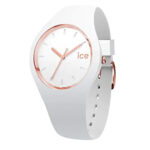 Ice-Watch – ICE glam White Rose-Gold – Montre blanche pour femme avec bracelet en silicone – 000977 (Small) 16 Ice-Watch – ICE glam White Rose-Gold – Montre blanche pour femme avec bracelet en silicone – 000977 (Small) 16