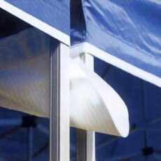 Interouge Gouttière 300g/m² Blanc avec Velcro pour tentes Pliantes tonnelles barnums, Existe en Plusieurs Dimensions