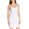 LAPOPNUT Fond de Robe Femme Longue Coton Jupon sous Robe Bretelles Chemise de Nuit Sexy Slip Elégant Mini Droite Robe