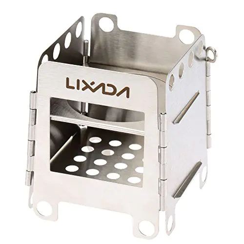 Lixada Camping Poêle en Acier Inoxydable Pliant Sac À Dos Poêle À Bois Mini Barbecue Grill avec Sac De Transport pour Camping Randonnée Cuisine Lixada Camping Poêle en Acier Inoxydable Pliant Sac À Dos Poêle À Bois Mini Barbecue Grill avec Sac De Transport pour Camping Randonnée Cuisine