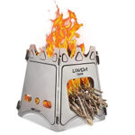 Lixada Camping Poêle Poêle À Bois Léger Compact Durable pour Randonnée en Plein Air Randonnée Voyager Pique-Nique Barbecue 14