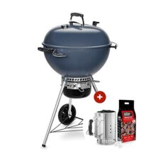 RAVIDAY Pack Barbecue Weber Master-Touch GBS C-5750 ø 57 cm Bleu + Kit cheminée