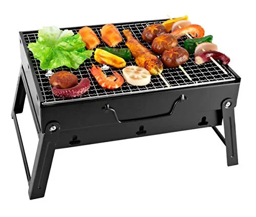 SunJas Barbecue Four de Charbone Portable BBQ Charbon Pliable Robuste