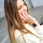 X-WATCH SIONA Montre Intelligente pour Femme, Montre Android et Smart Watch iOS, Montre de Sport Connectée, Montre de fitness, Compatible avec iPhone 18