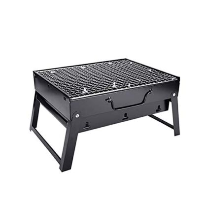 Xingsiyue Barbecue Portable BBQ Grill – Acier Inoxydable Pliable BBQ Charbon Smoker Grill pour Camping Pique-Nique Extérieur Jardin 2