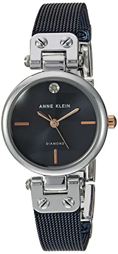 Anne Klein Montre bracelet pour femme avec strass