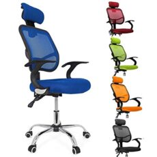 FEMOR Chaise Fauteuil de bureau Chaise pivotante pour ordinateur hauteur réglable