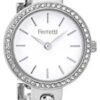 Ferretti Femme | Montre avec Bracelet Ajustable Fin & Boitier Décoré de Pierres Blanches | FT166