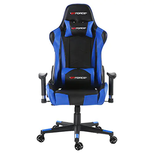 GTFORCE - Fauteuil Gamer/de Bureau Pro FX - Dossier inclinable - Style Racing/Automobile/Sportif - pour Travail sur Ordinateur - Similicuir