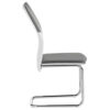 IDIMEX Lot de 4 chaises de Salle à Manger Leona piètement chromé revêtement synthétique 11 IDIMEX Lot de 4 chaises de Salle à Manger Leona piètement chromé revêtement synthétique