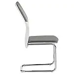 IDIMEX Lot de 4 chaises de Salle à Manger Leona piètement chromé revêtement synthétique 17 IDIMEX Lot de 4 chaises de Salle à Manger Leona piètement chromé revêtement synthétique 17
