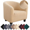 NIBESSER Housse de Fauteuil Cabriolet Chesterfield Jacquard Housse de Canapé Tub Chair Extensible Housse de Fauteuil élastique Modèle Tullsta