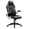SONGMICS Fauteuil de Sport Racing,avec siège épais et Fonction d’inclinaison,Chaise pour Ordinateur,Hauteur réglable Simili Cuir Noir OBG62B 9 SONGMICS Fauteuil de Sport Racing,avec siège épais et Fonction d'inclinaison,Chaise pour Ordinateur,Hauteur réglable Simili Cuir Noir OBG62B