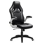SONGMICS Fauteuil de Sport Racing,avec siège épais et Fonction d’inclinaison,Chaise pour Ordinateur,Hauteur réglable Simili Cuir Noir OBG62B 16 SONGMICS Fauteuil de Sport Racing,avec siège épais et Fonction d’inclinaison,Chaise pour Ordinateur,Hauteur réglable Simili Cuir Noir OBG62B 16