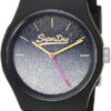 Superdry SYL179B Montre décontractée à Quartz en Plastique et Silicone pour Femme Motif Urbain Ombré