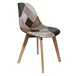 THE HOME DECO FACTORY HD6137 Lot de 2 Chaises Patchwork, Polyuréthane, 46x85x55 cm 16