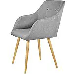 TecTake 402981 – Chaise de Salle à Manger Confort, Fauteuil de Salon Rembourré au Design Scandinave 55 cm x 54 cm x 82,5 cm Gris 18 TecTake 402981 – Chaise de Salle à Manger Confort, Fauteuil de Salon Rembourré au Design Scandinave 55 cm x 54 cm x 82,5 cm Gris 18