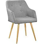 TecTake 402981 – Chaise de Salle à Manger Confort, Fauteuil de Salon Rembourré au Design Scandinave 55 cm x 54 cm x 82,5 cm Gris 16 TecTake 402981 – Chaise de Salle à Manger Confort, Fauteuil de Salon Rembourré au Design Scandinave 55 cm x 54 cm x 82,5 cm Gris 16