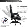 UMI. Essentials Chaise de Bureau Ergonomique Gaming Chaise avec Repose-Pieds rembourré