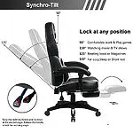 UMI. Essentials Chaise de Bureau Ergonomique Gaming Chaise avec Repose-Pieds rembourré 17