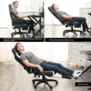 UMI. Essentials Chaise de Bureau Ergonomique Gaming Chaise avec Repose-Pieds rembourré
