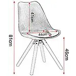 WOLTU® 2 X Chaise de Cuisine pour Salle à Manger Design Moderne avec Assise rembourrée en Lin,#1045 18 WOLTU® 2 X Chaise de Cuisine pour Salle à Manger Design Moderne avec Assise rembourrée en Lin,#1045 18